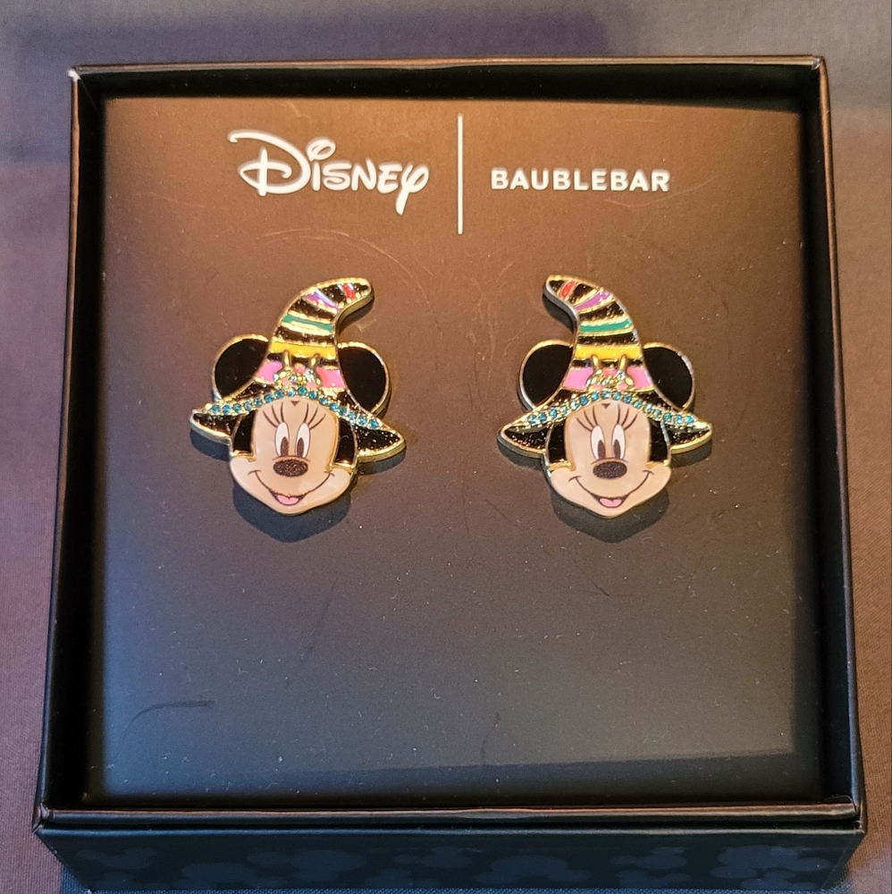 Disney X Baublebar Halloween Minnie Mouse Witch Earrings